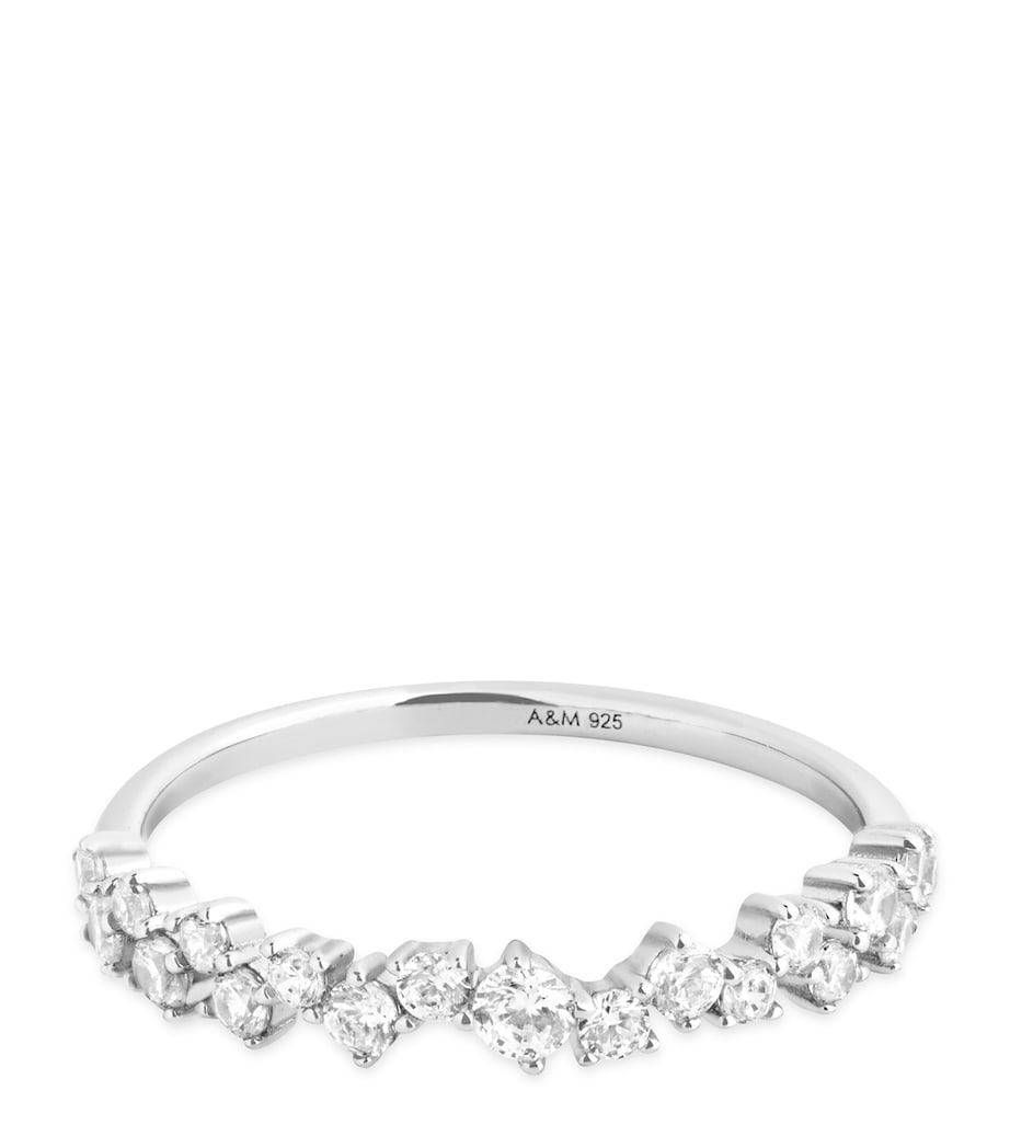Astrid & Miyu Crystal Scatter Band ring, imported from the UK