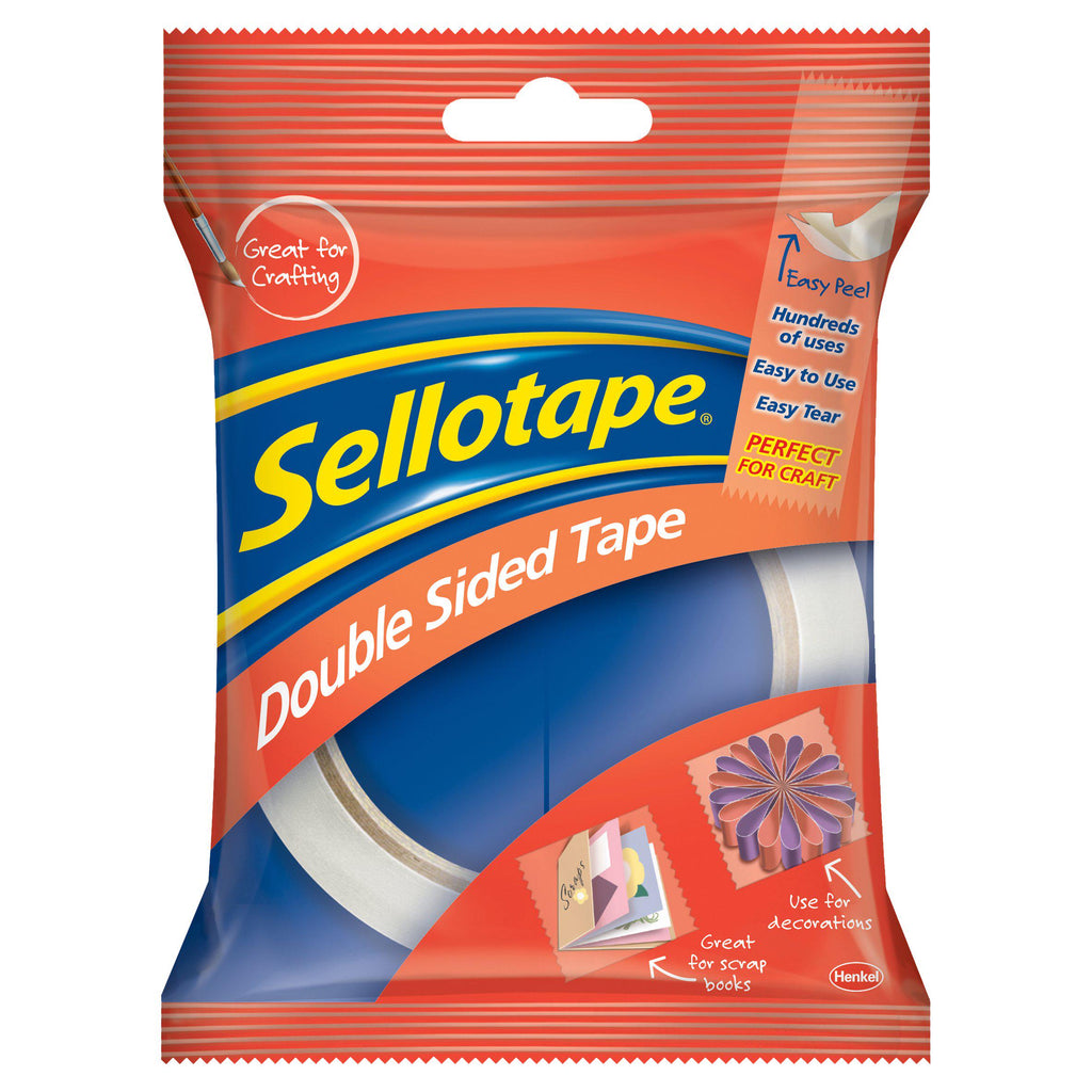 Sellotape Double Sided Tape 1 Roll 12mmx33m