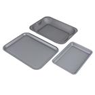 Sainsbury's Home 3Pk Bakeware (28cm Roaster/38cm Baking Tray/31cm Deep Oven Tray)