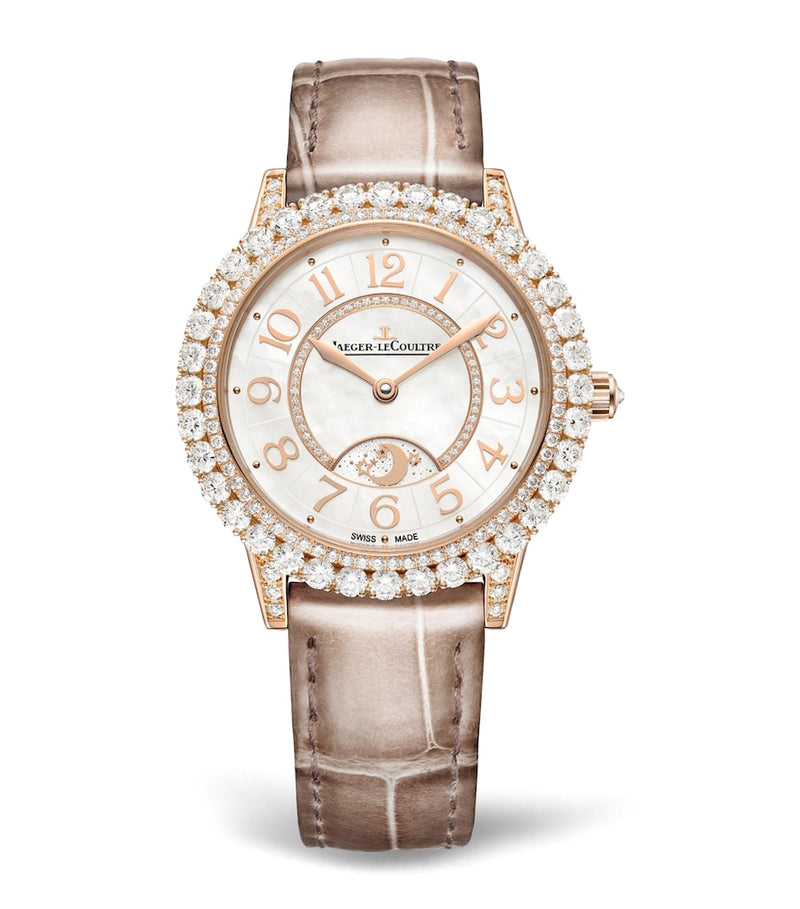 Jaeger-LeCoultre Pink Gold and Diamond Dazzling Rendez-Vous Night & Day Watch 36mm