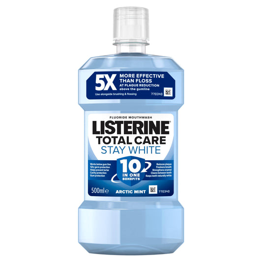 Listerine Stay White Mouthwash Arctic Mint 500ml mouthwash Sainsburys   