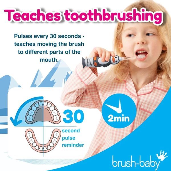 Brush Baby WildOnes™ Penguin Kids Rechargeable Toothbrush