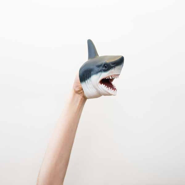 Wild Thingz shark hand puppet, imported from the UK