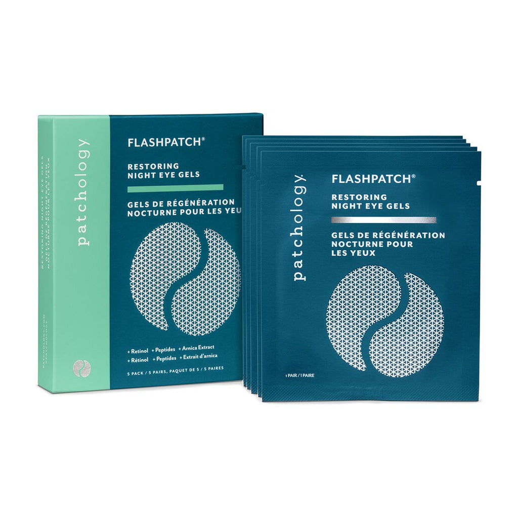 Patchology FlashPatch Restoring Night Eye Gels 5 Pair Box