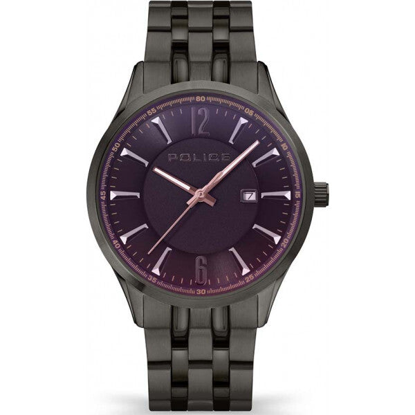 Police men's laser watch stainless steel bracelet (British brand)