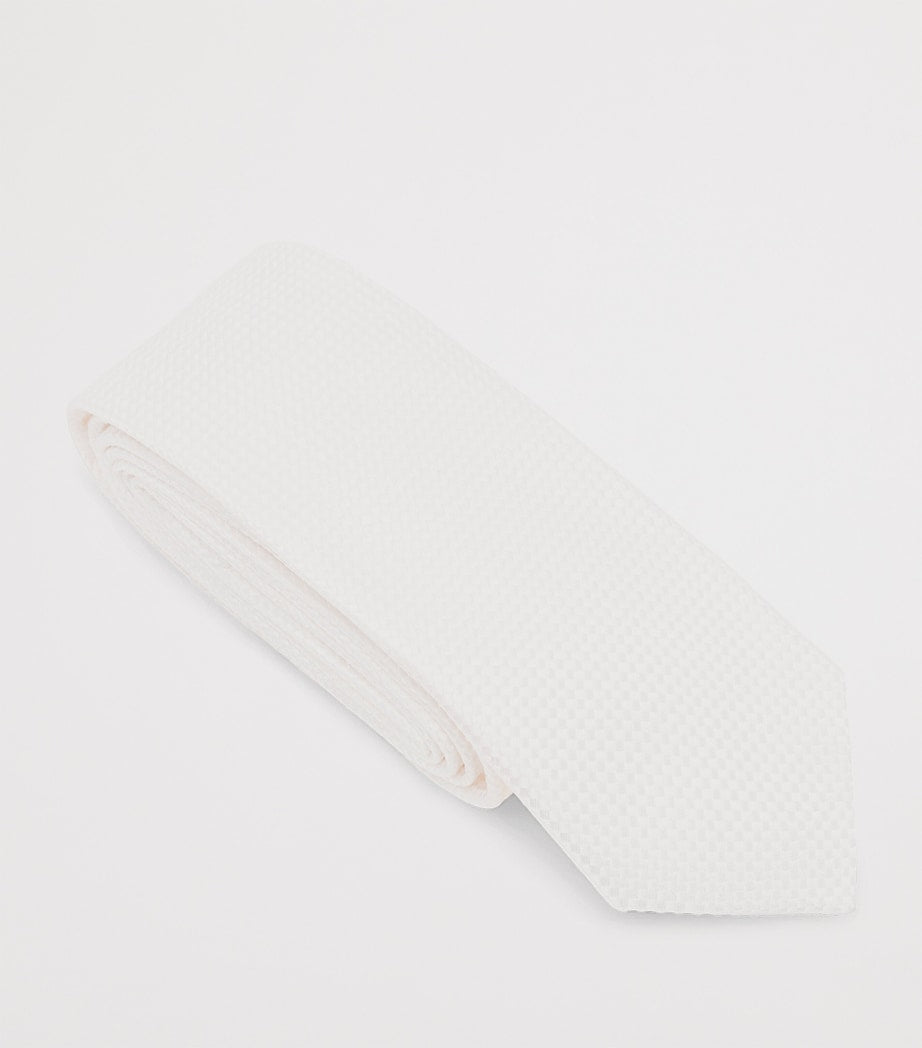 TOM FORD silk micro jacquard tie, UK version