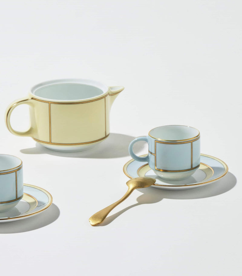 Ginori 1735 Celeste coffee cups set of 2 - British product