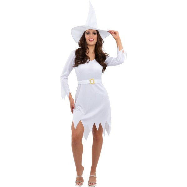 Smiffys Good White Witch Costume dress and hat - British product