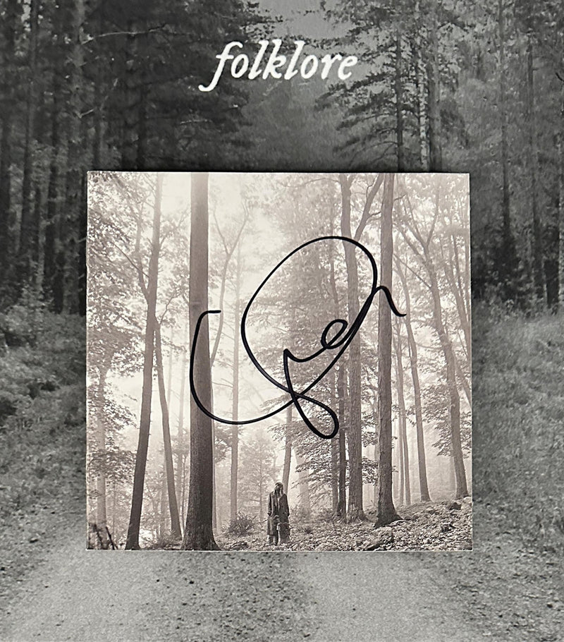 Autographed Taylor Swift Folklore CD Cover Display in Bespoke Frame