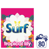 Surf Tropical Lily Washing Laundry Detergent Powder 80 Washes 4kg detergents & washing powder Sainsburys   