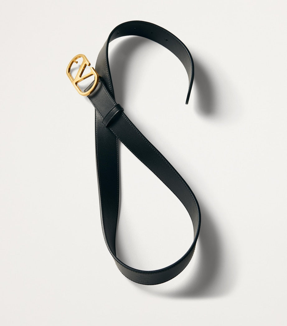 Valentino Garavani belt VLogo Signature leather 3cm, imported from the UK