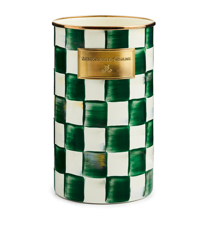 Harrods MacKenzie-Childs Emerald Check Utensilienhalter - Jetzt bei McGrocer kaufen