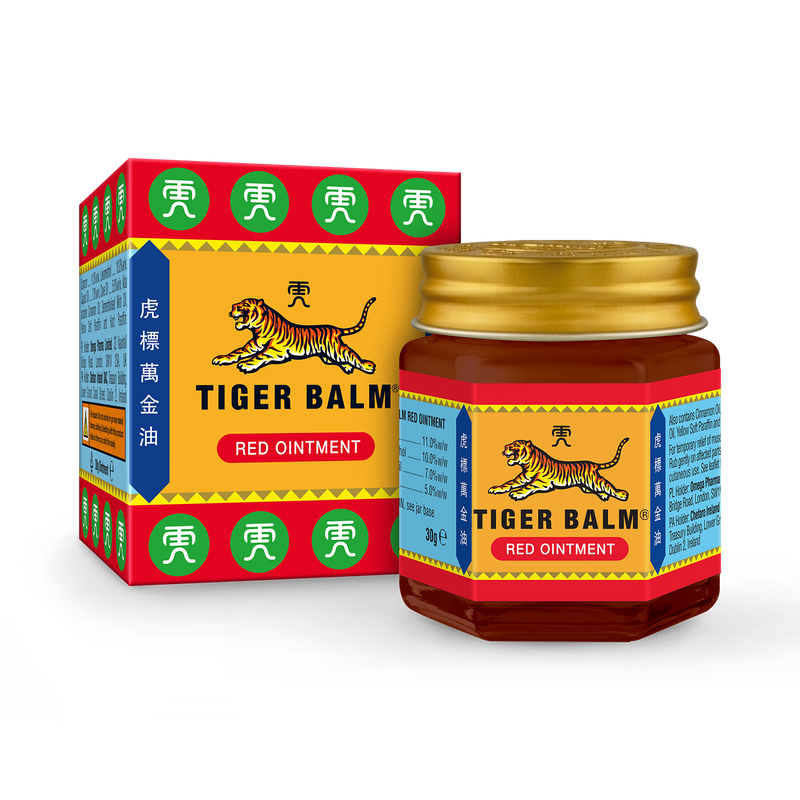 Tiger Balm red ointment 30g, imported from the UK