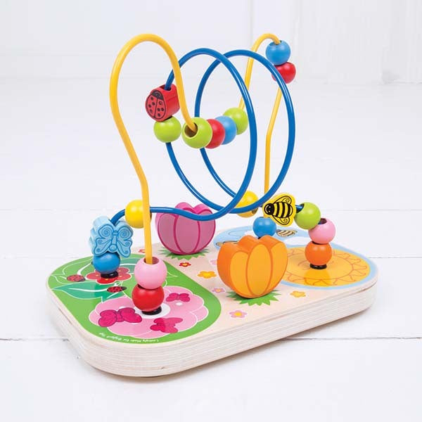 Bigjigs Toys Wooden Flower Bead Frame GOODS Superdrug   