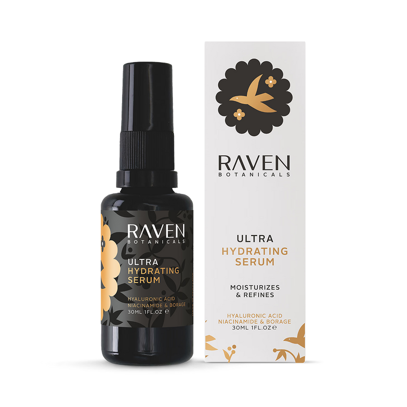 Raven Botanicals ultra hydrating serum 30ml (British brand)