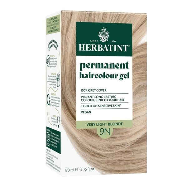 Herbatint hair colour very light blonde 9N 60ml - British product
