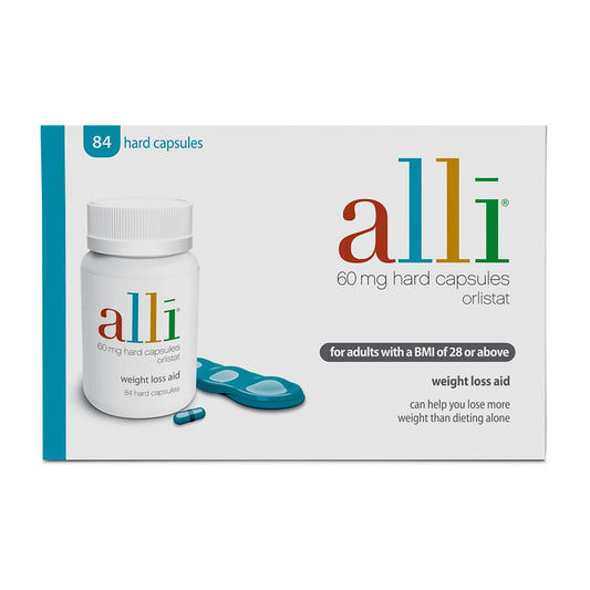 Alli Weight Loss Aid Orlistat Capsules 60mg 84s GOODS Boots   