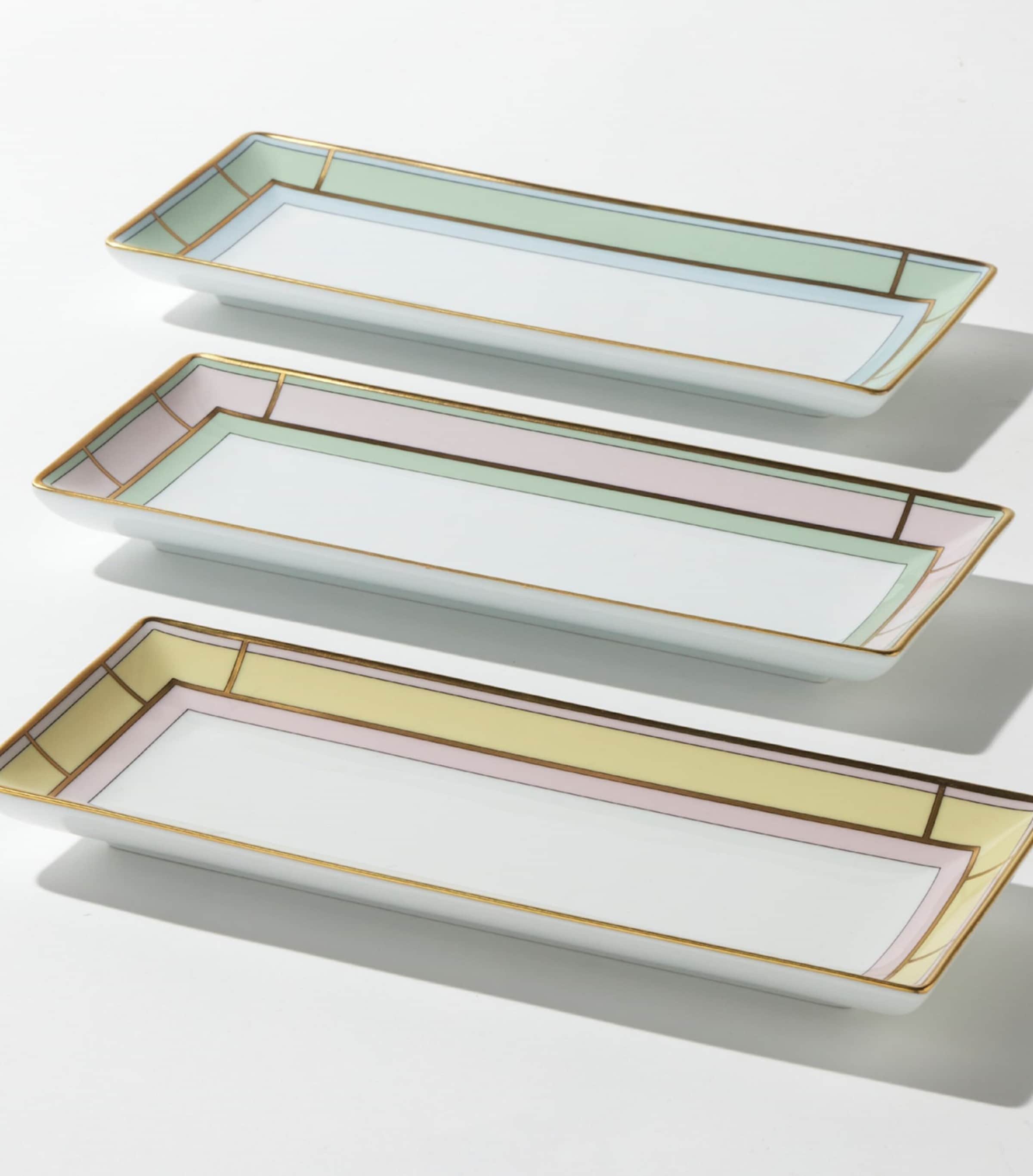 GINORI 1735 porcelain Colonna Diva rectangular change tray 28cm, UK version