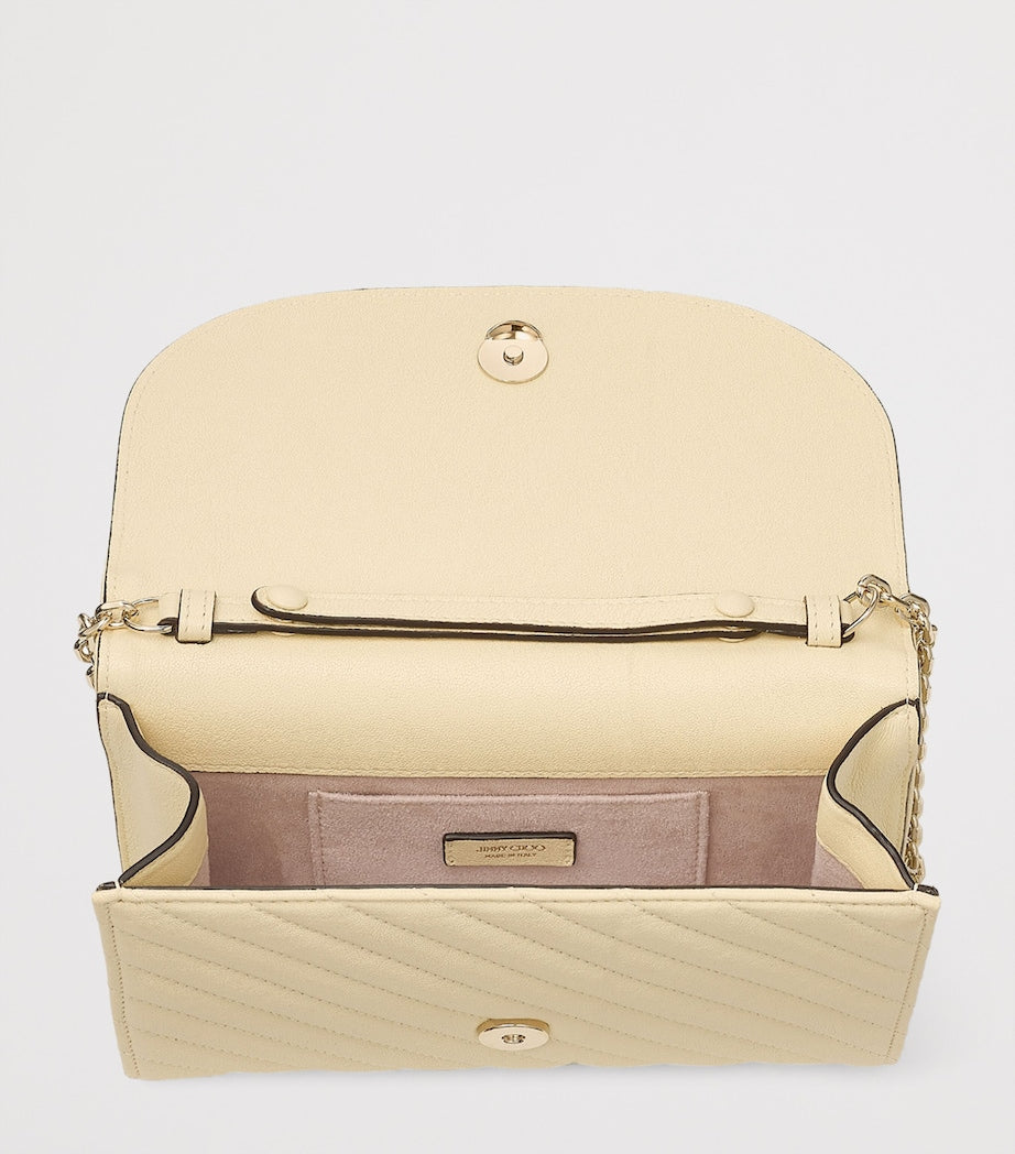Jimmy Choo Curve Clutch Bag leather, imported from the UK