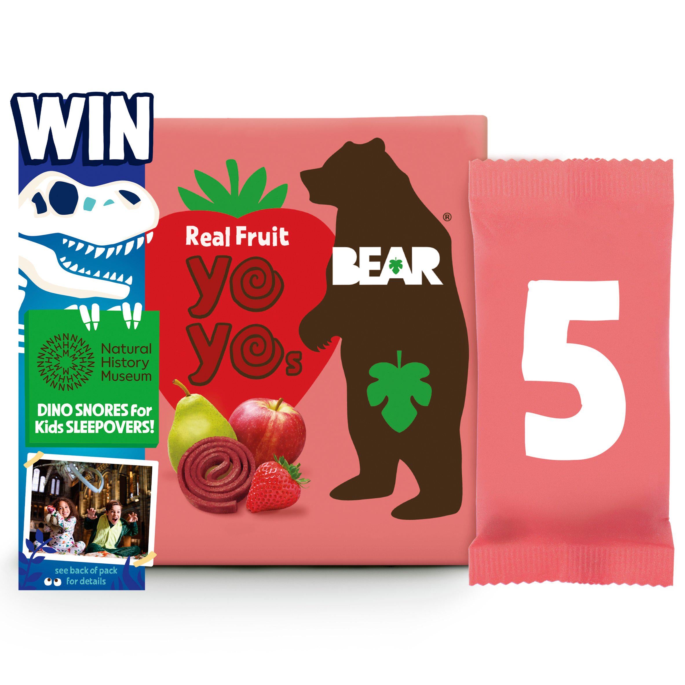 BEAR Fruit Yoyos Strawberry Multipack x5 20g GOODS Sainsburys   