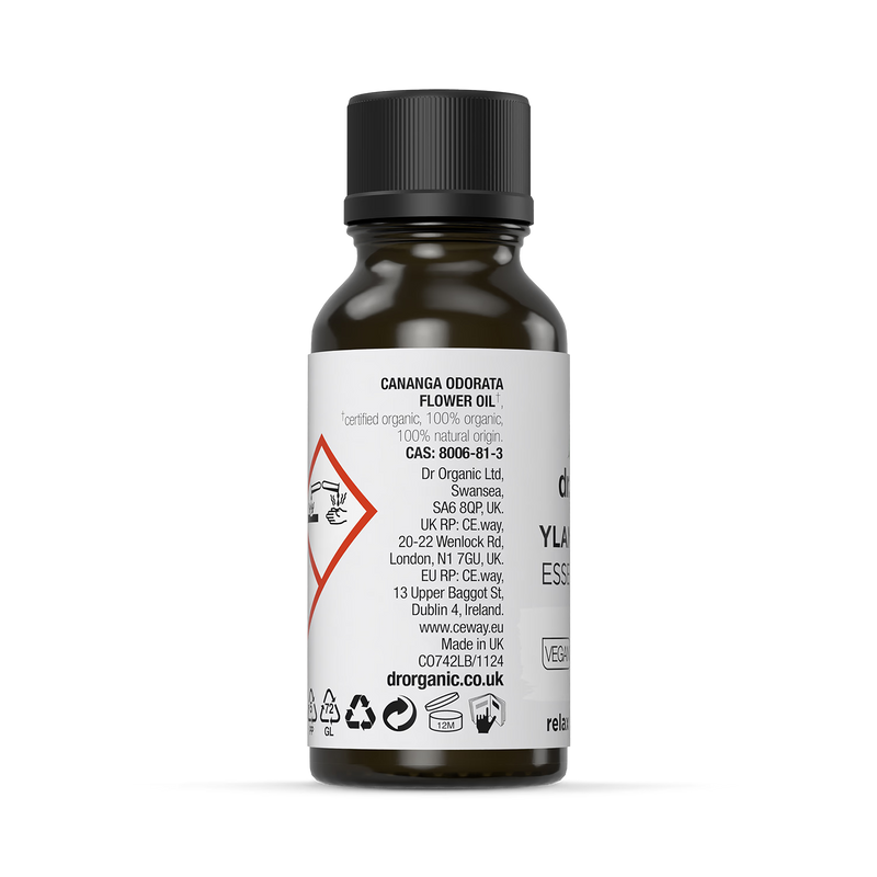 Dr Organic Ylang Ylang essential oil 10ml - British product