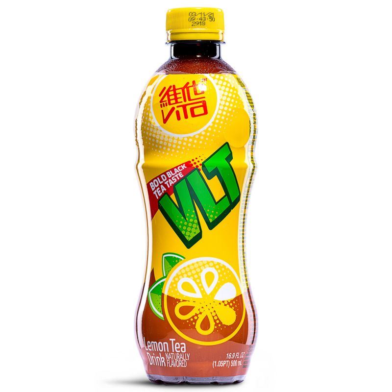 Vita VLT lemon tea drink bottle, imported from the UK