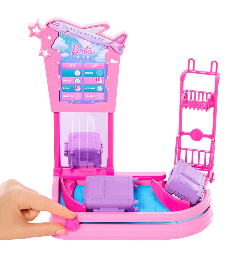 Barbie Gepäckausgabe Spielset mit Puppe und Zubehör - Britisches Produkt