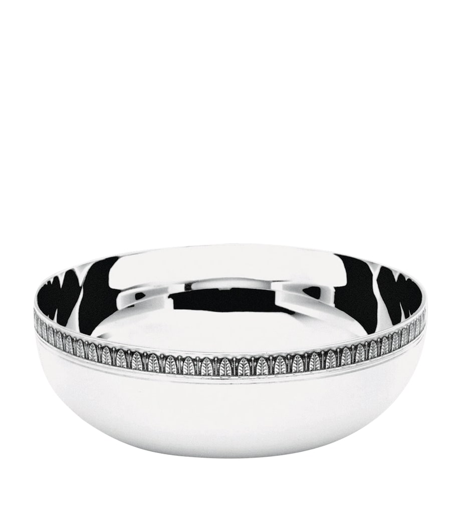 Christofle silver-plated serving bowl in Malmaison design 11.5cm - British product