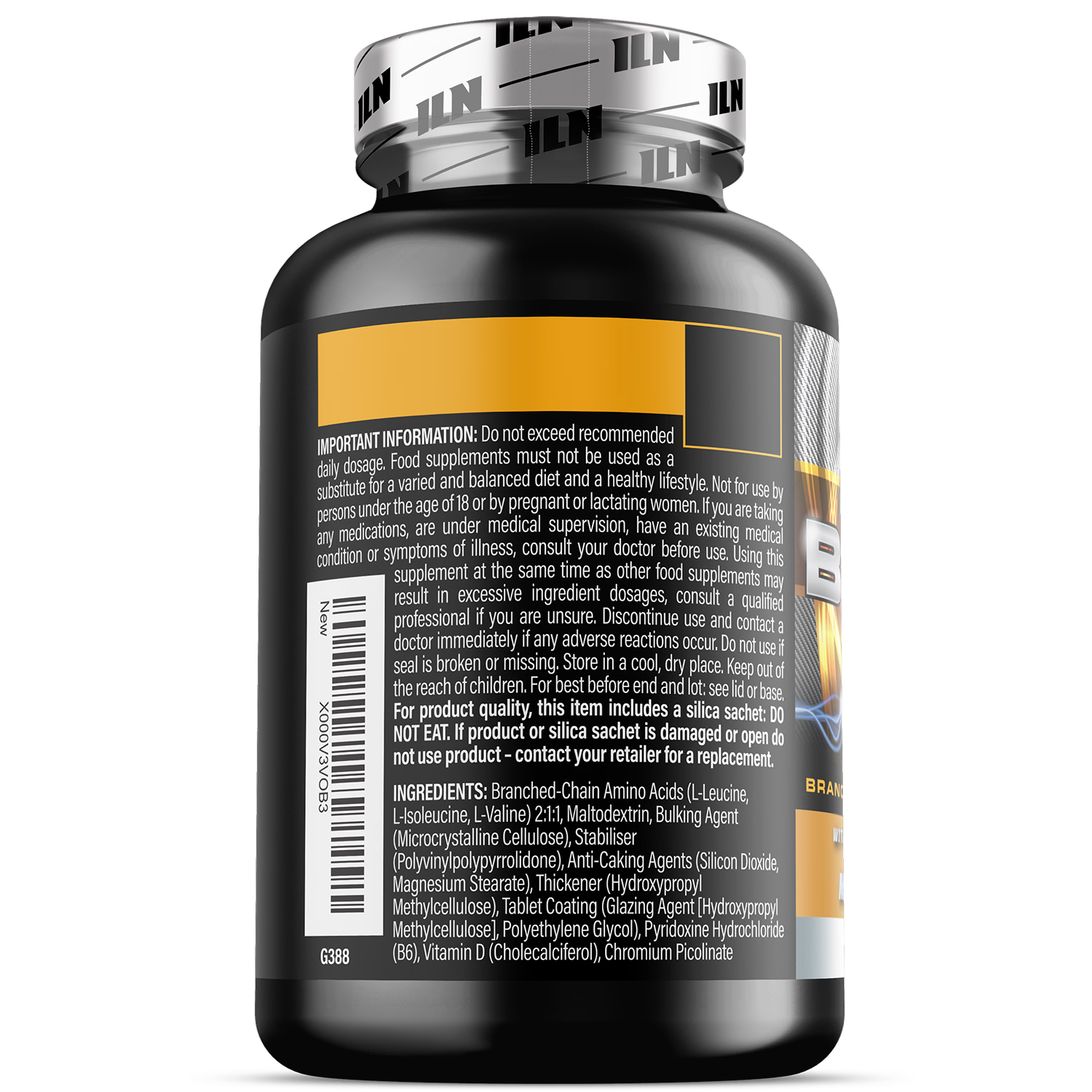Iron Labs Nutrition BCAA tablets 120 count (British brand)