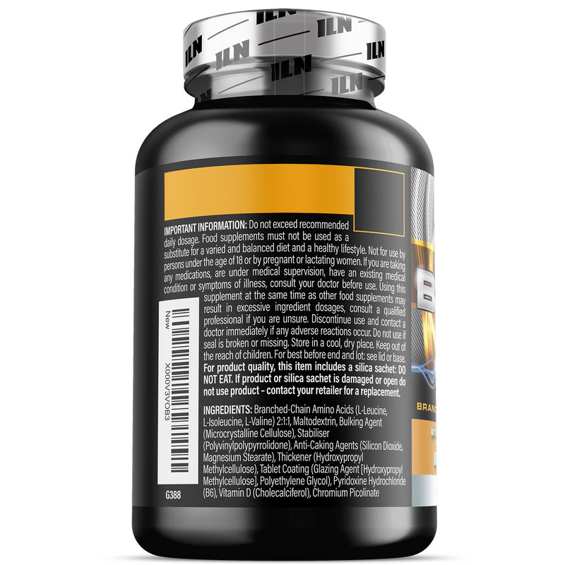 Iron Labs Nutrition BCAA tablets 120 count (British brand)