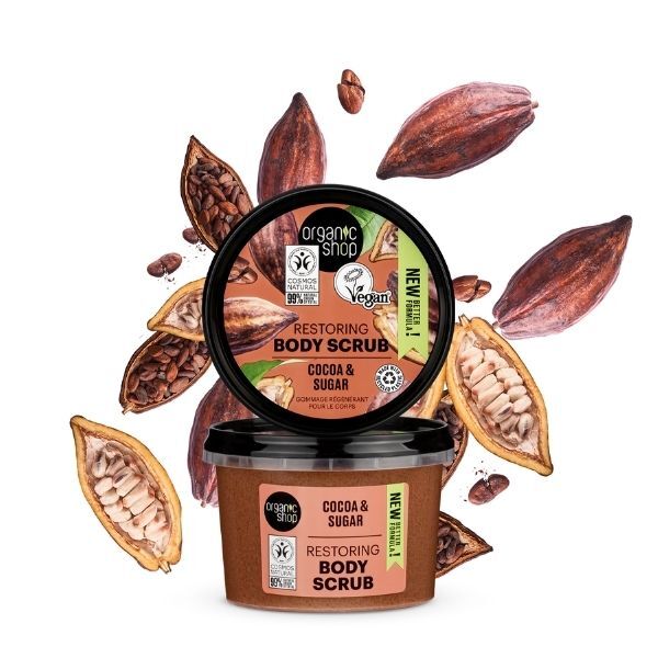 Organic Shop Restoring Body Scrub Cocoa & Sugar 250ml GOODS Superdrug   