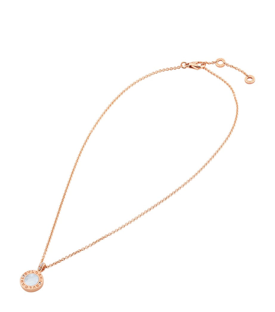 Bvlgari rose gold mother-of-pearl diamond necklace (British brand)