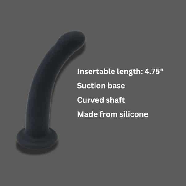 Loving Joy curved silicone dildo 5 inch, imported from the UK