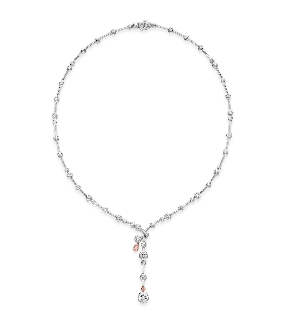 Boodles Raindance necklace platinum rose gold diamonds - British product