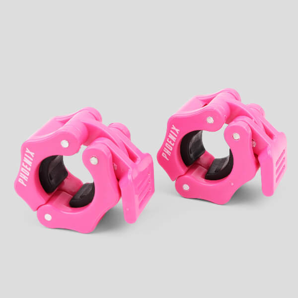 Phoenix Fitness barbell clamp pink 1 inch (British brand)