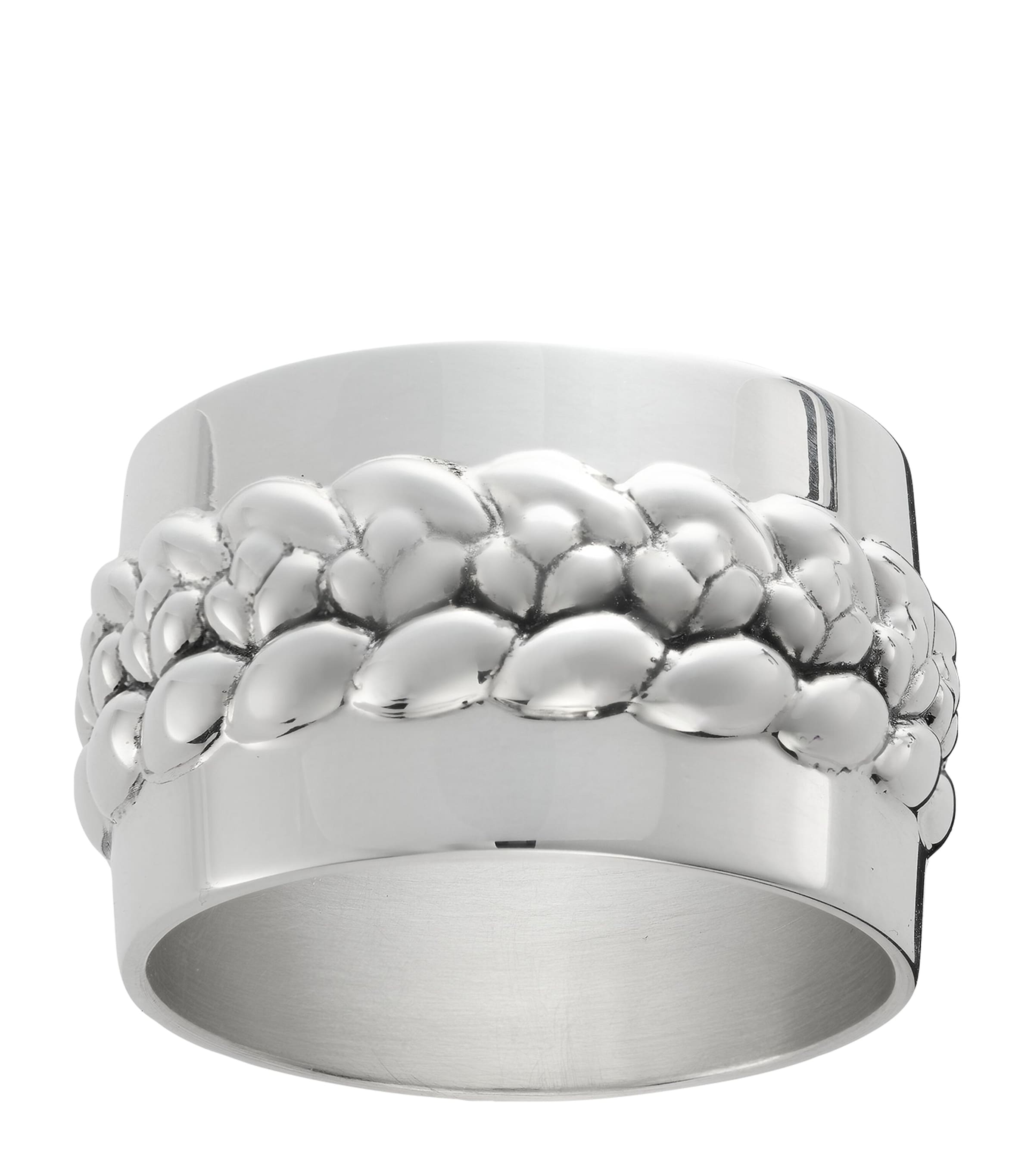 Christofle silver-plated Babylone napkin ring - British product