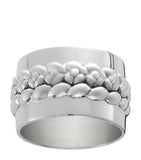 Christofle silver-plated Babylone napkin ring - British product