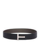 TOM FORD Leather T Icon Belt, imported from the UK