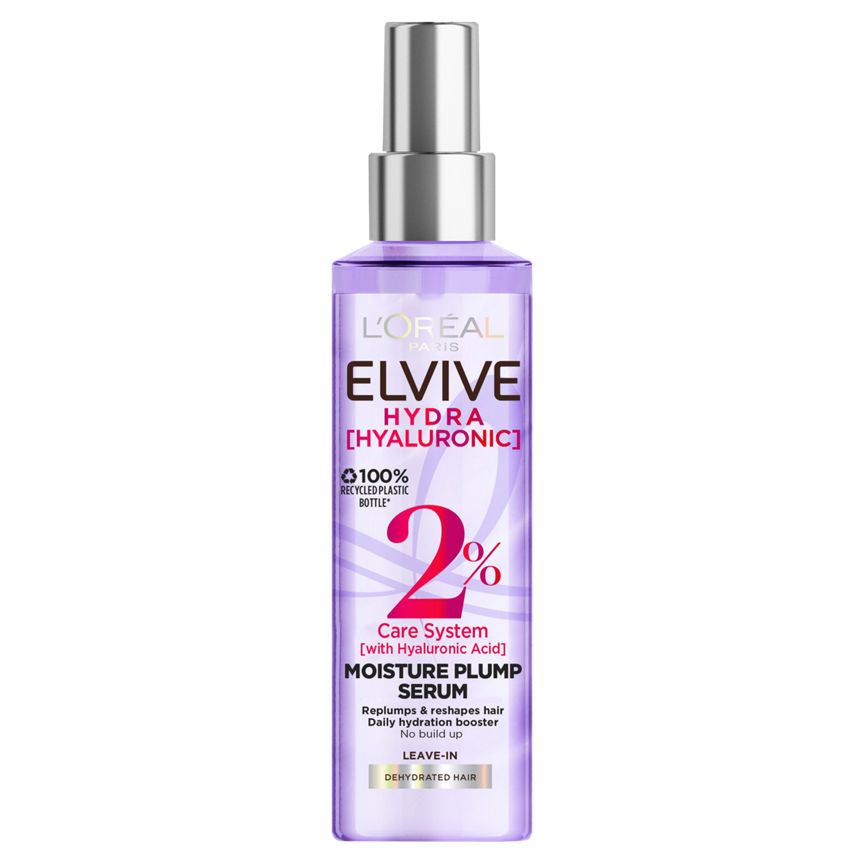 L'Oreal Elvive Hydra Hyaluronic 2% Hair Serum with Hyaluronic Acid for Dry Hair