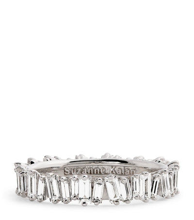 Harrods Suzanne Kalan White Gold and Diamond Classic Eternity Ring- Buy online at McGrocer