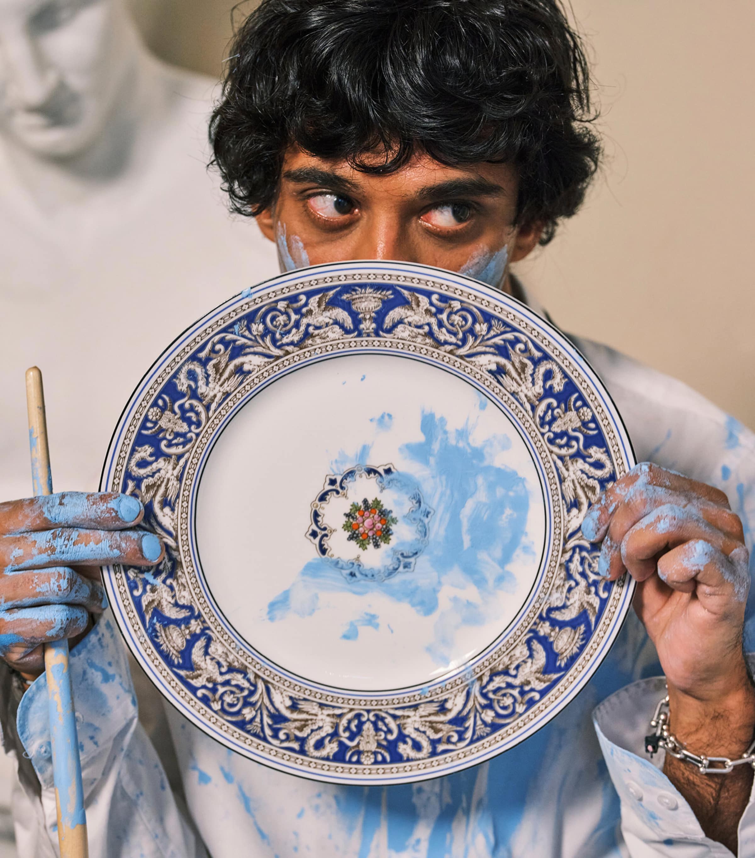 Wedgwood Florentine Marine bone china plate 20.5cm (British brand)