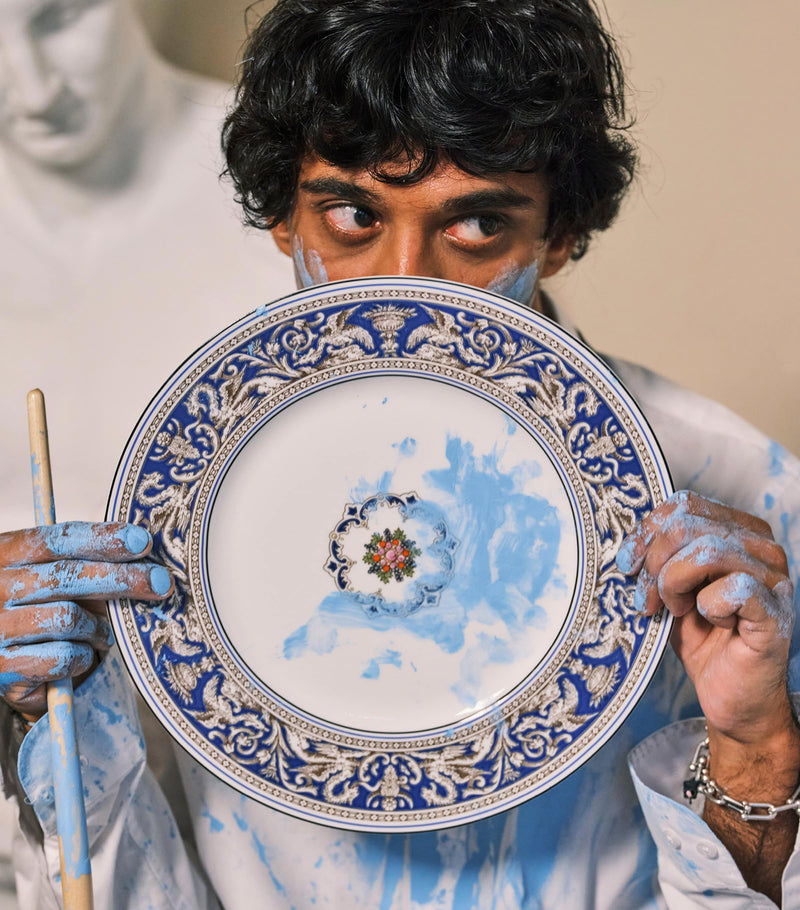 Wedgwood Florentine Marine bone china plate 20.5cm (British brand)
