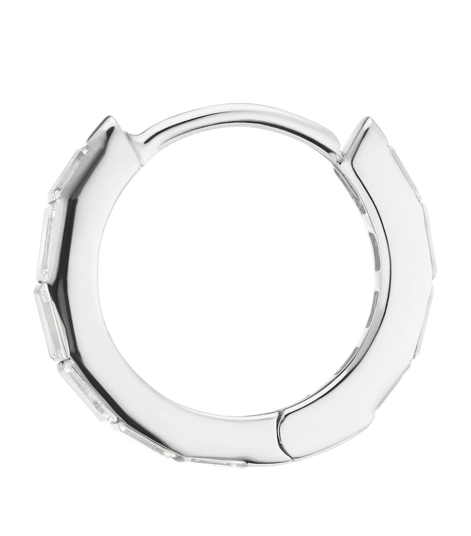 Maria Tash diamond hoop earring 8mm (British brand)