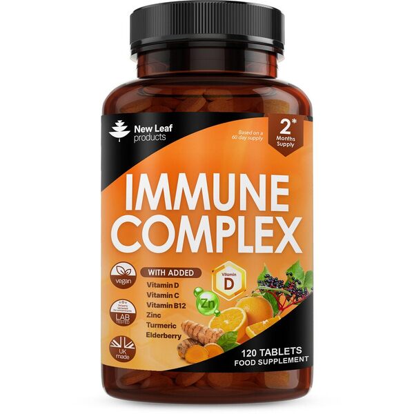 New Leaf Immune Complex + Vitamins & Minerals 120 Tablets GOODS Superdrug   