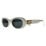 Miu Miu women's white sunglasses MU06ZS, imported from the UK