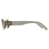 Miu Miu women's white sunglasses MU06ZS, imported from the UK