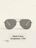 CELINE aviator-frame metal sunglasses CL40281U, UK version