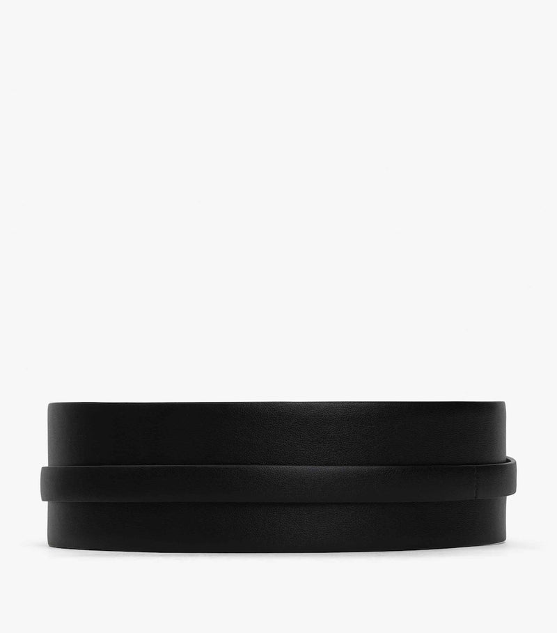 Alaïa leather double belt 6cm, imported from the UK