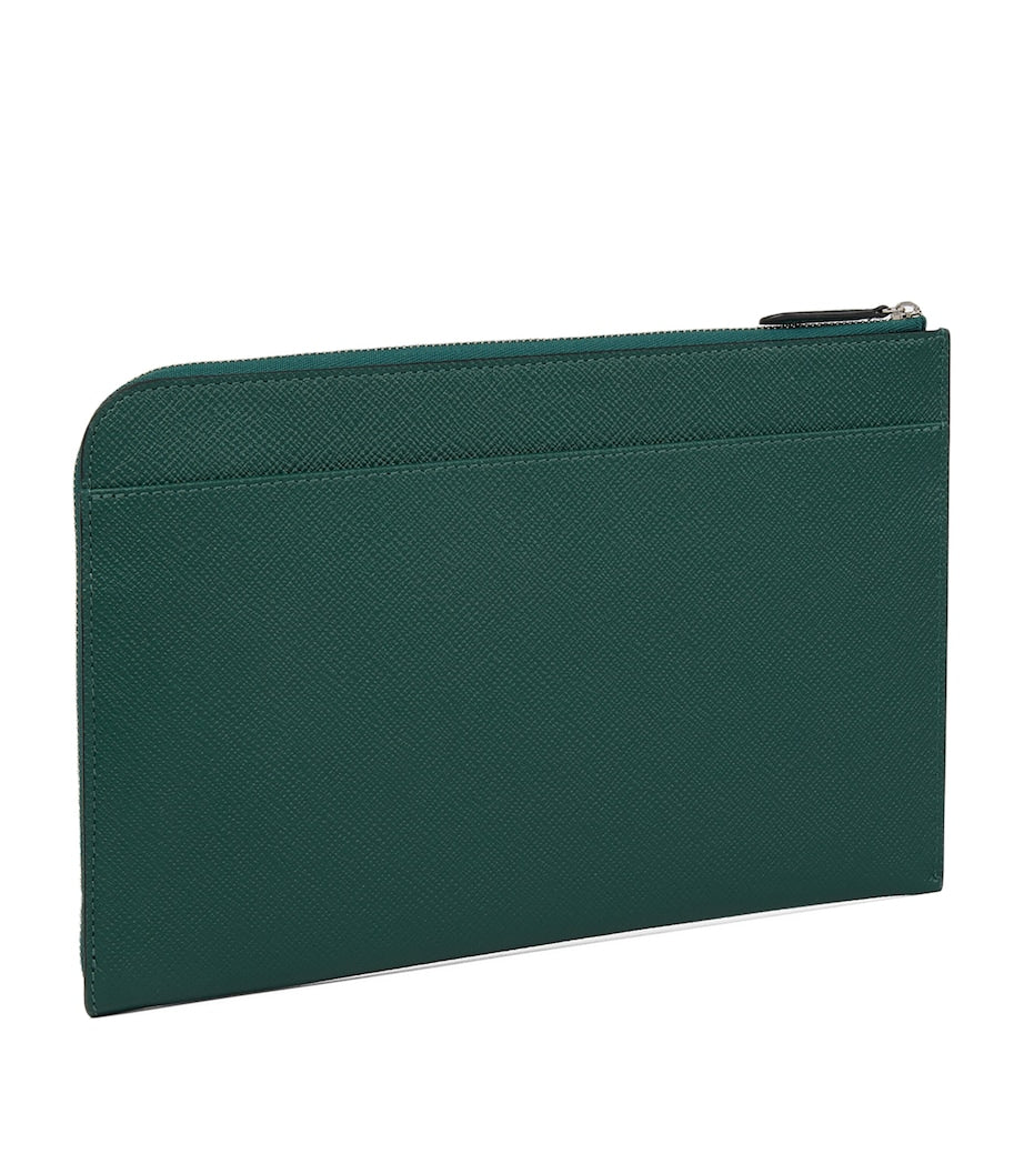 Smythson Panama leather slim pouch, UK version