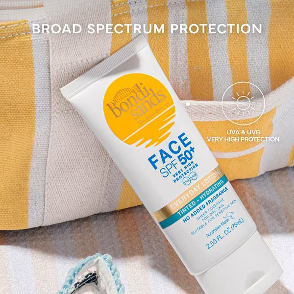 Bondi Sands Tinted Moisturiser SPF 50+ 75ml - British product
